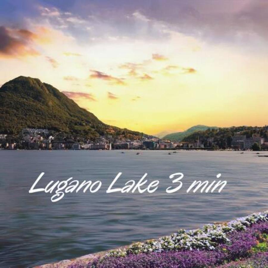 Апартаменты Duplex Loft In Lugano Center With Garden, Wi-Fi -By Easylife Swiss Экстерьер фото